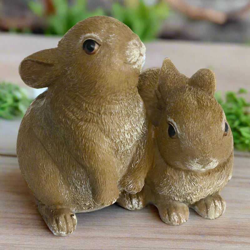 Baby Bunny Rabbit Pair Figurine
