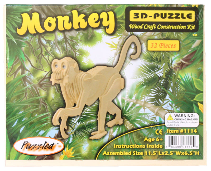 3D Natural Wood Monkey Puzzle packaging