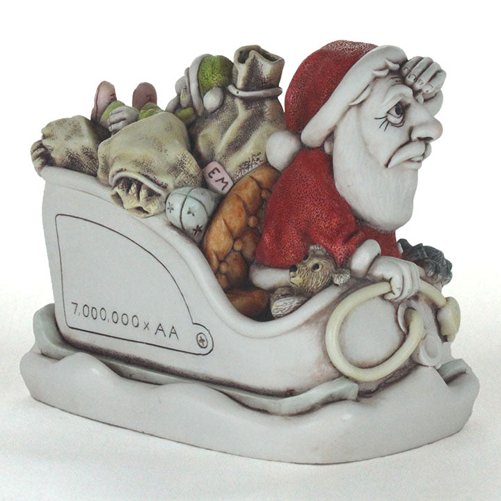 Harmony Kingdom No Charge 2018 Annual Santa White Tesla Mini