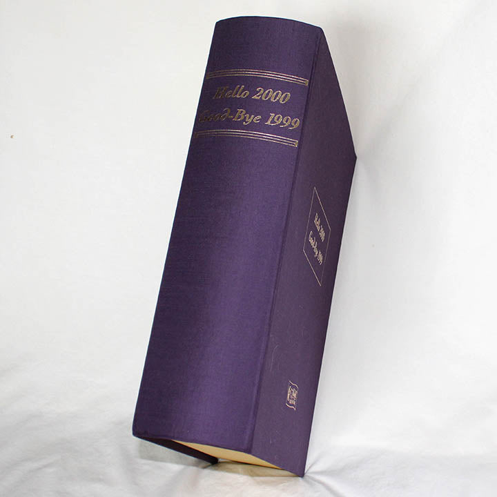 Steiff Hello 2000 Good Bye 1999 Mohair Teddy Bear Boxed Set Rare NIB Limited Edition