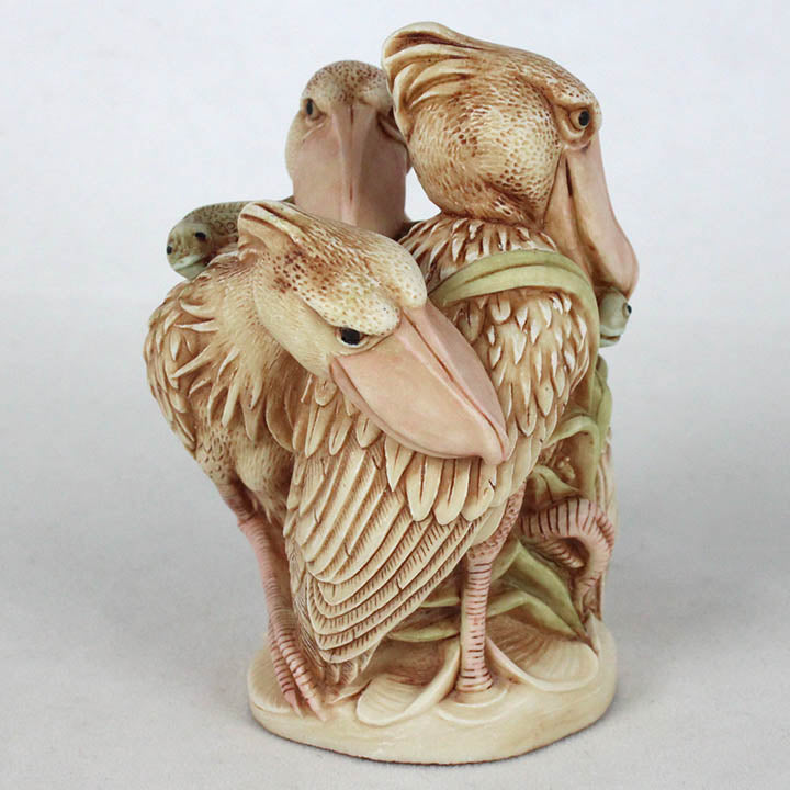 Harmony Kingdom Three's Company Shoebill Treasure Jest, TJBI6 Version 1 - Left side view