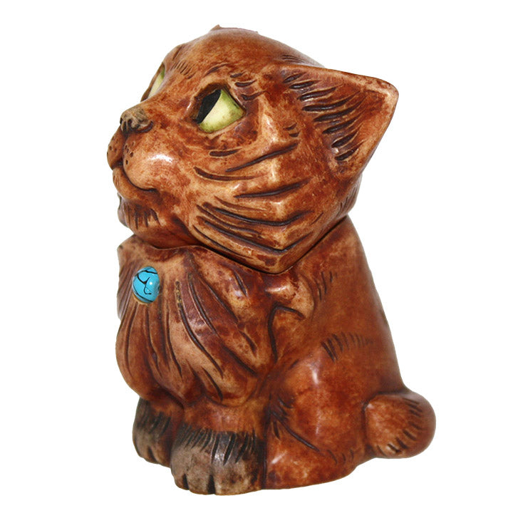 Harmony Ball Kingdom December Calendar Cat Pot Bellys - left side view with Turquoise gemstone on chest