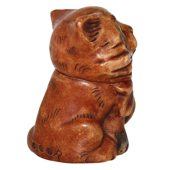 Harmony Ball Kingdom December Calendar Cat Pot Bellys - right side view with artist initials and hallmarks