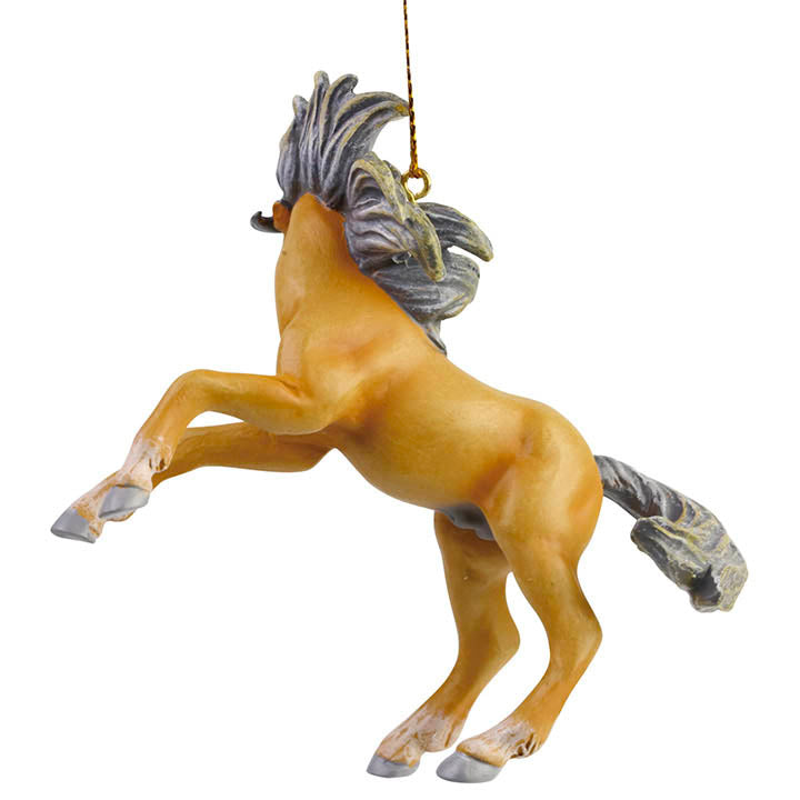 trail of painted ponies Voodoo mustang ornament back side facing away