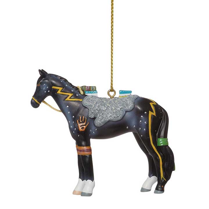 Trail of Painted Ponies 2023 War Magic ornament, left side view