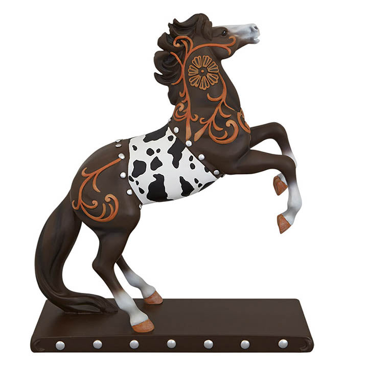 right side view trail of painted ponies western leather horse