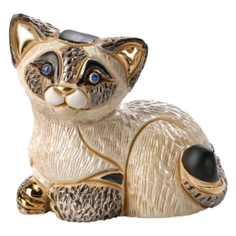 de rosa siamese kitten resting figurine