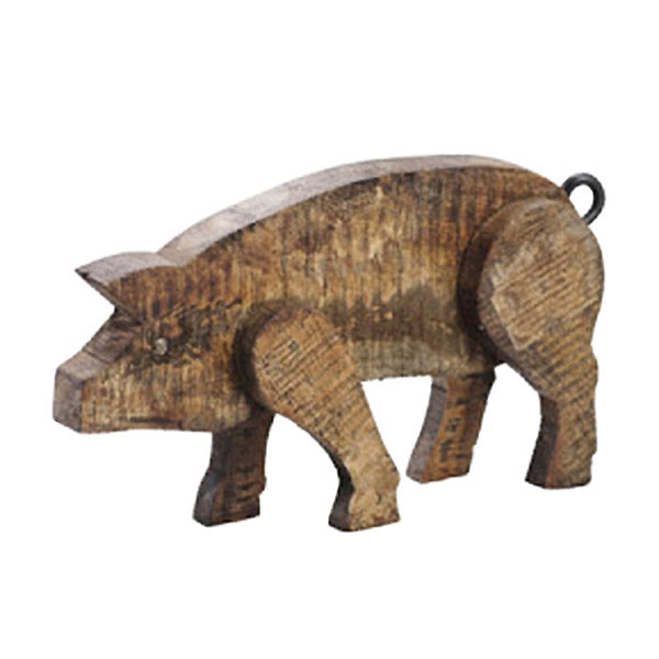 reclaimed barn wood pig