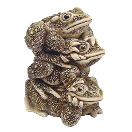 animal figurine, harmony kingdom all hopped up stacked toads