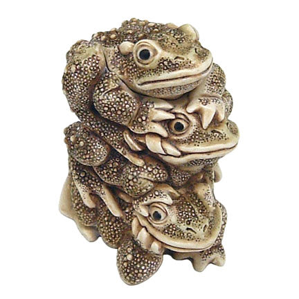 harmony kingdom all hopped up stacked toads treasure jest front view