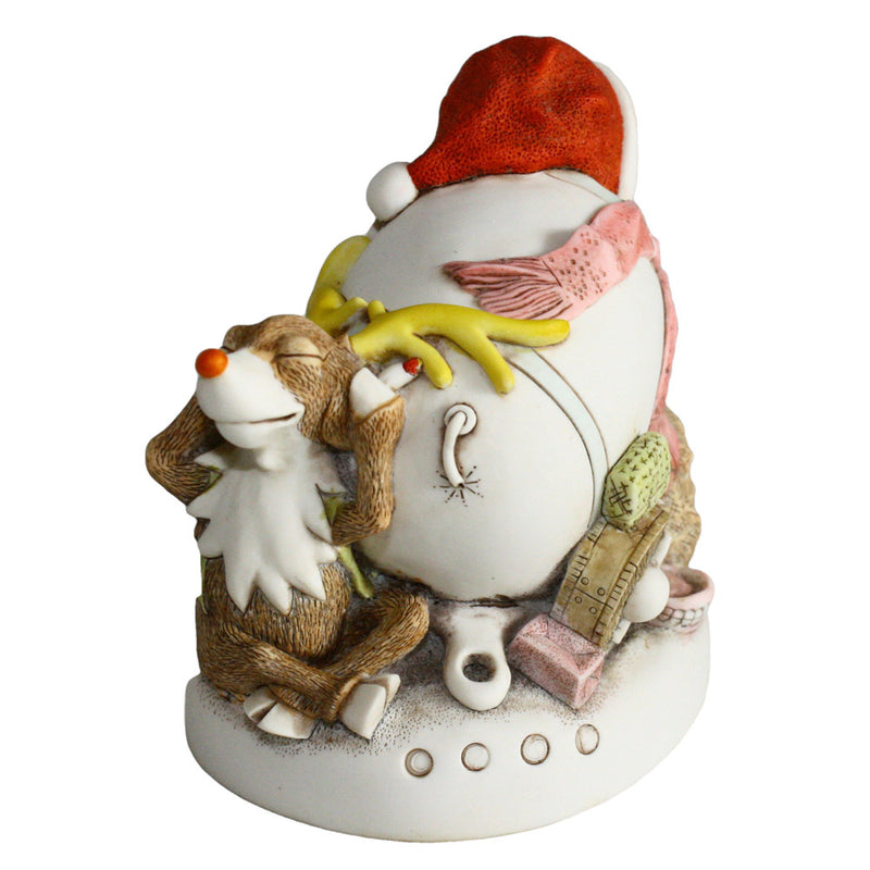 harmony kingdom mail shot santa back view with reindeer