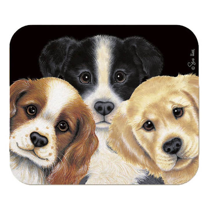 puppy art computer mouse pad accessory