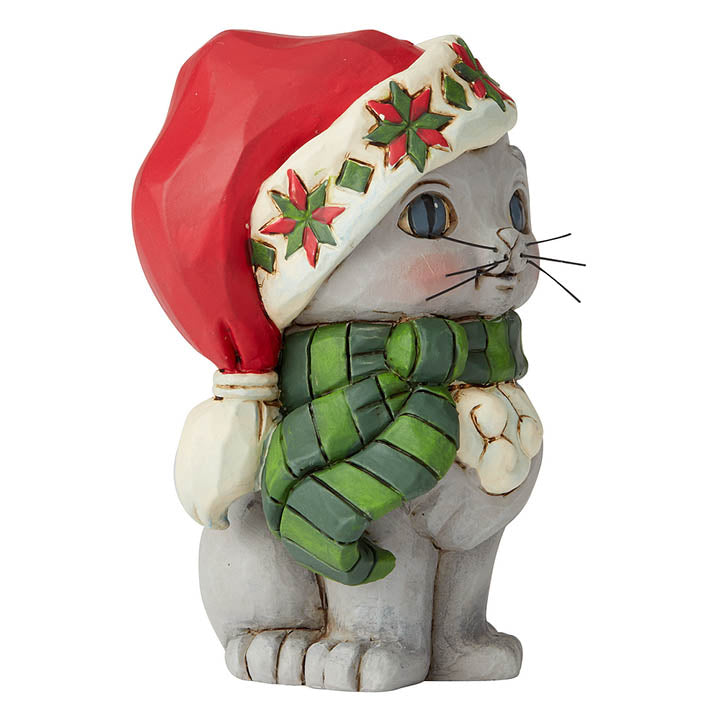 6004295 jim shore mini christmas kitten figurine - right side view